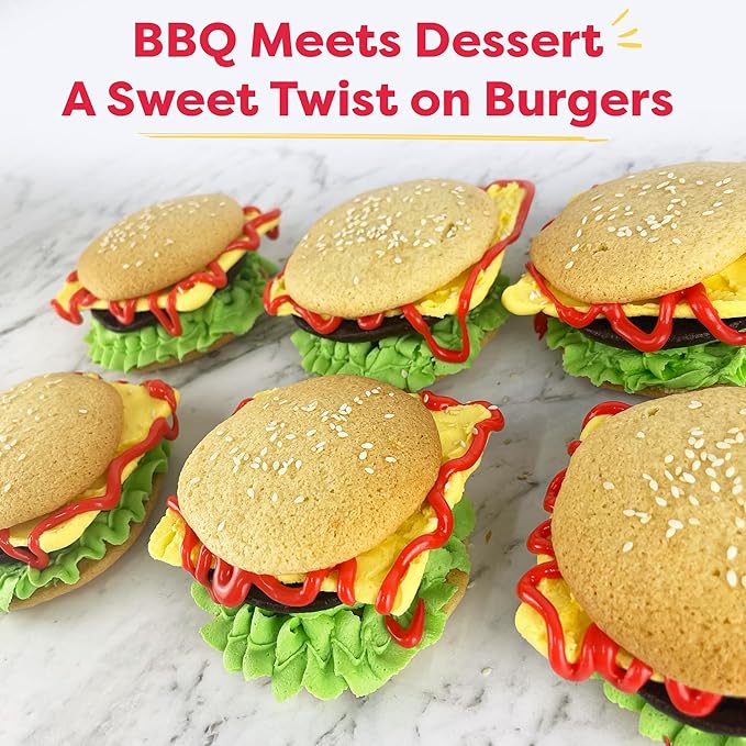 Baketivity Whoopie Pie Burgers Baking Kit for Kids - Kids Baking Set - Real Cooking Set for Girls & Boys Ages 5-12 - Kids Baking Kit with Premeasured Ingredients, STEM Kit for Kids with Instructions