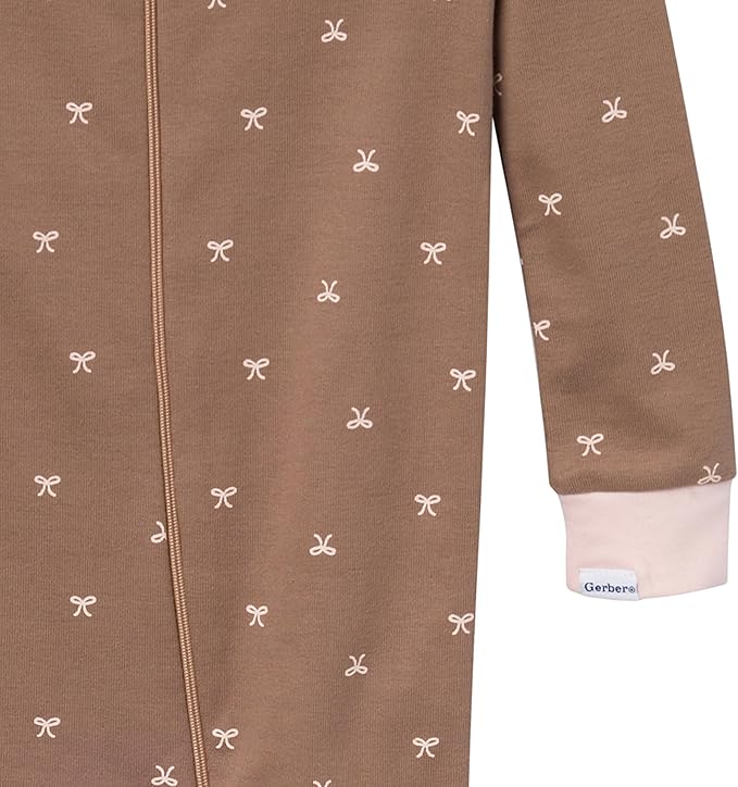 Gerber Baby Girls' 2-Pack Footed Pajamas