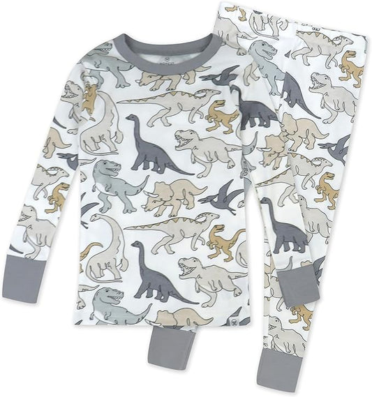 HonestBaby 2-Piece Pajamas Sleepwear Pjs 100% Organic Cotton for Baby, Toddler, Kids, Boy