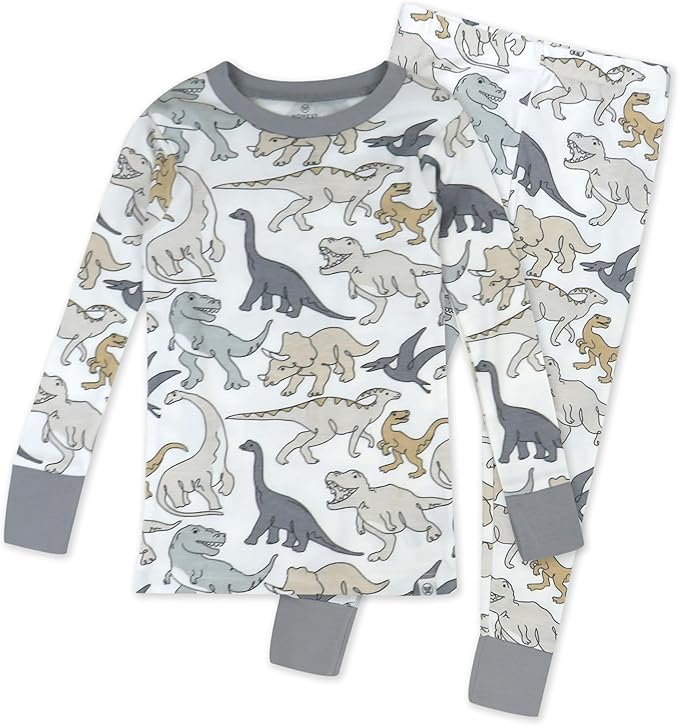 HonestBaby 2-Piece Pajamas Sleepwear Pjs 100% Organic Cotton for Baby, Toddler, Kids, Boy