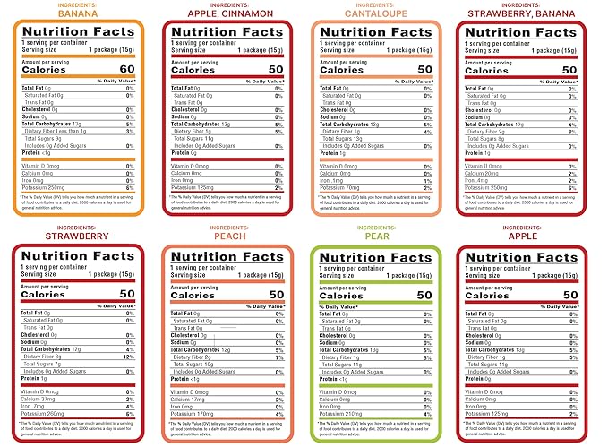 Nature’s Turn Freeze-Dried Fruit Crisps –Healthy, Gluten-Free,Crispy & Delicious, Plant-Based Snack, Ideal for Cereal, Smoothies, School Lunches, & On-the-Go, Mega Variety Pack of 16 (0.53 oz Each)