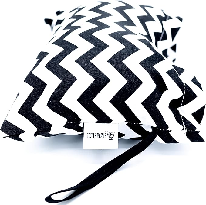 Shopping Cart Cover & Highchair Cover, Soft Cotton, with Phone Pouch, Black & White