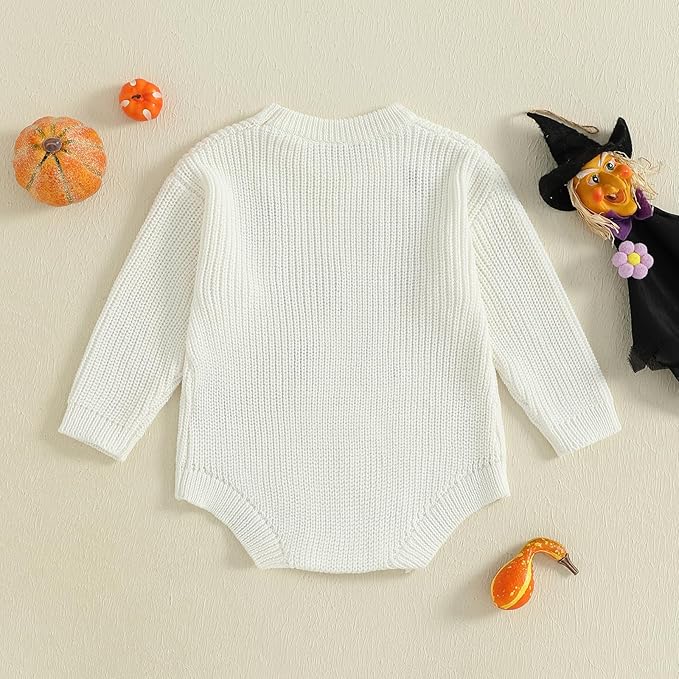 FYBITBO Baby Girl Boy Sweater Knit Oversized Pullover Sweatshirt Romper Onesie Warm Fall Winter Clothes Outfit Newborn