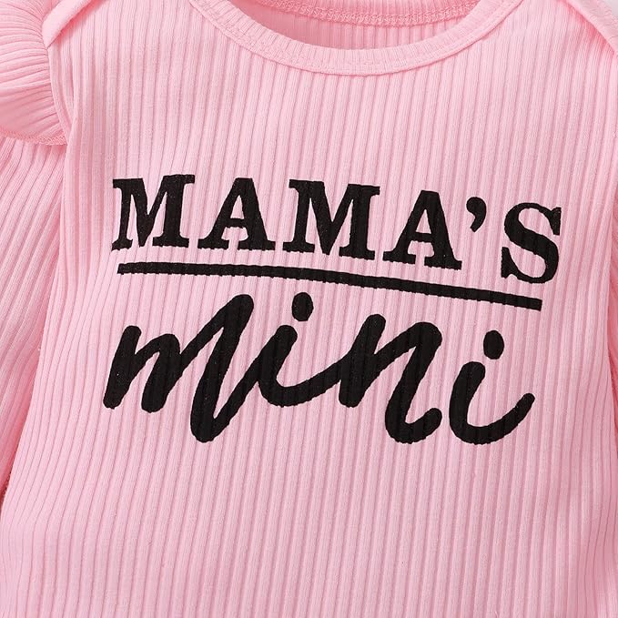 Infant Baby Girl Clothes Newborn Girl Outfit Long Sleeve Romper Pants Set Cute Baby Clothes for Girls Fall/Winter