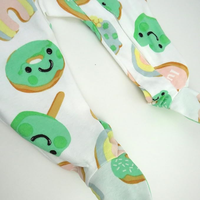 HonestBaby Baby Celebration Sleep & Play Footed One-Piece Pajama Sleeper 100% Organic Cotton