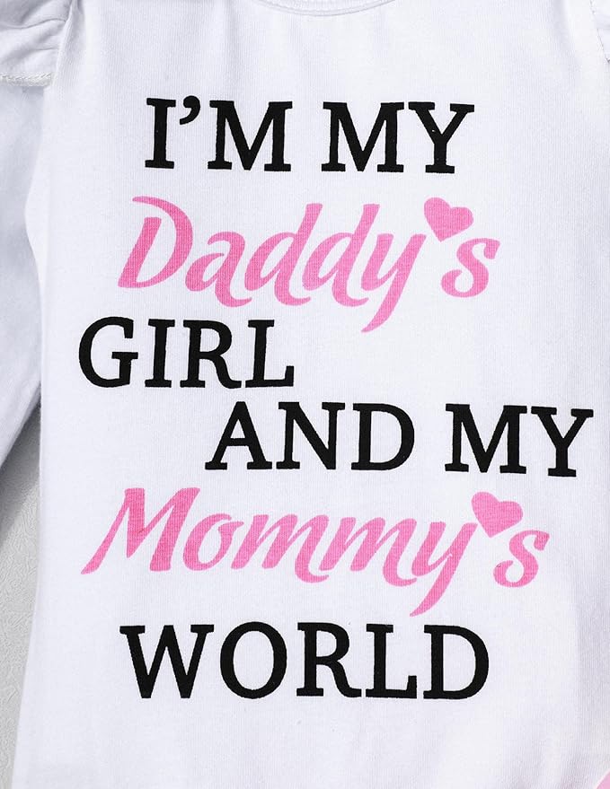 Infant Newborn Baby Girl Clothes Baby Girl Outfits For All Seasons Long Sleeve Snap Romper Pant Sets With Headband