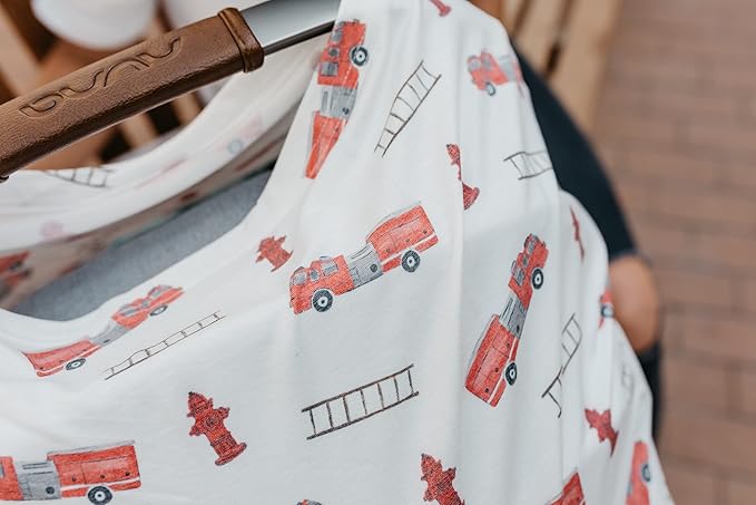 Copper Pearl Multi-Use Cover: Car Seat Covers, Nursing Cover, and Stroller Cover for Sun - Stretchy Fabric, All-Season Use, Stylish Designs, Easy Access for Moms - Chief