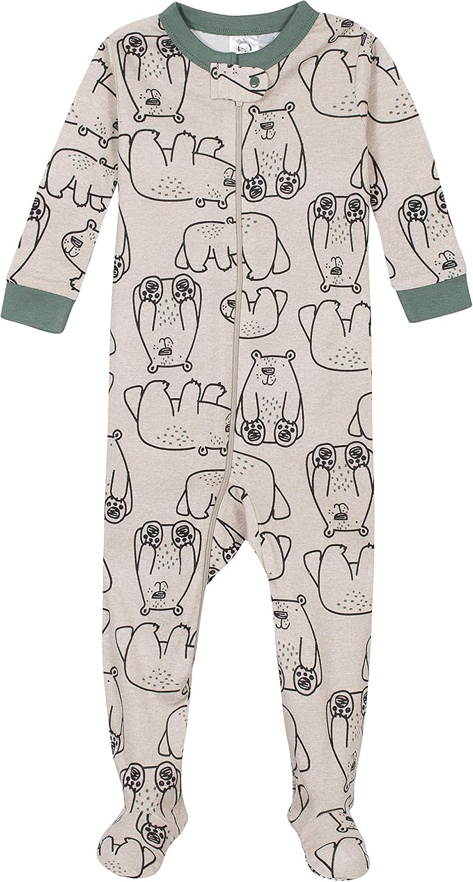 Gerber Baby Boys' 2-Pack Footed Pajamas