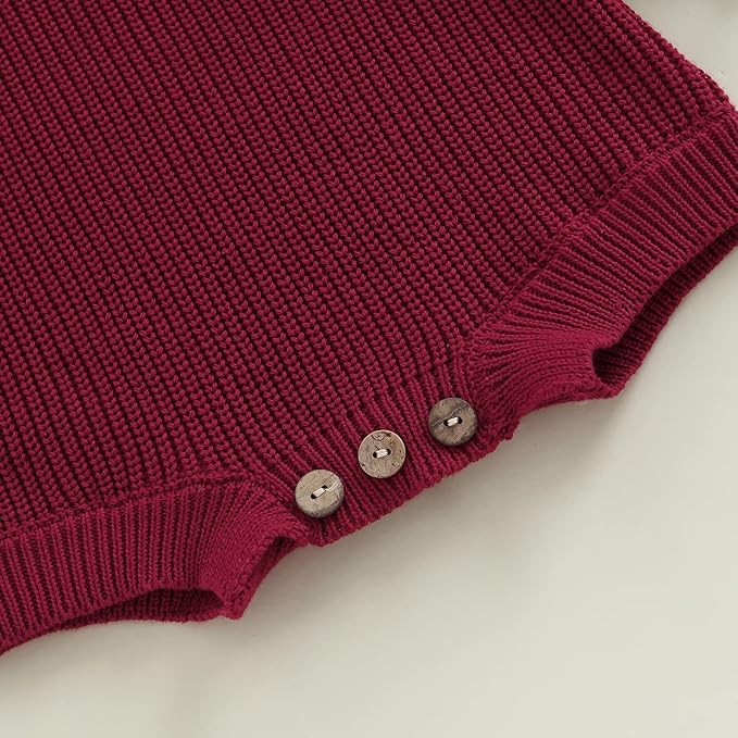 FYBITBO Baby Girl Boy Sweater Knit Oversized Pullover Sweatshirt Romper Onesie Warm Fall Winter Clothes Outfit Newborn