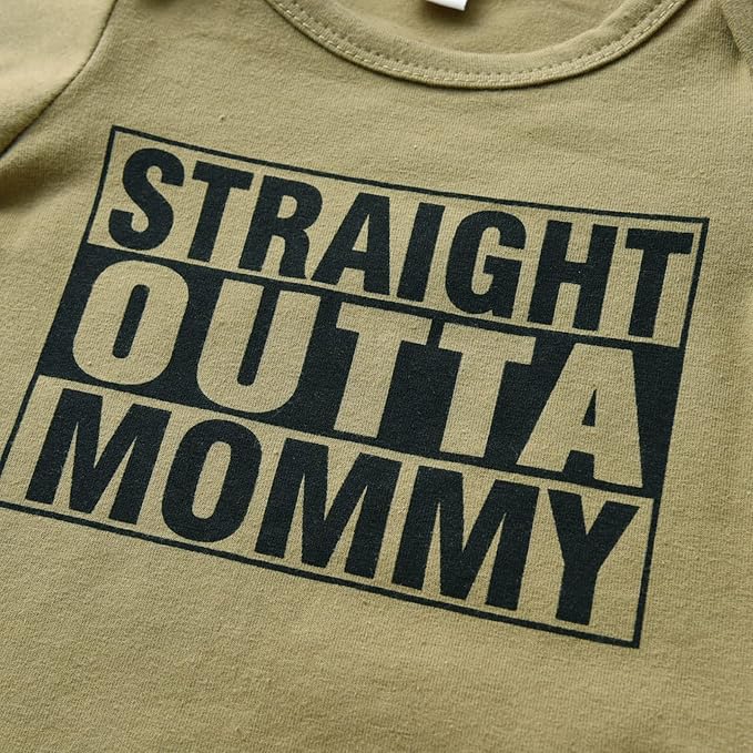 KuKitty Newborn Infant Baby Boy Clothes Long Sleeve Romper + Pants + Hat 3PCS Outfits Set