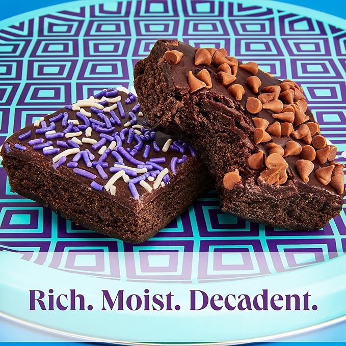 On Occasion Chocolate Brownies Individually Wrapped – Fudge Dessert Gift Box – Gourmet Fresh Baked Treats – Premium Bakery Selection