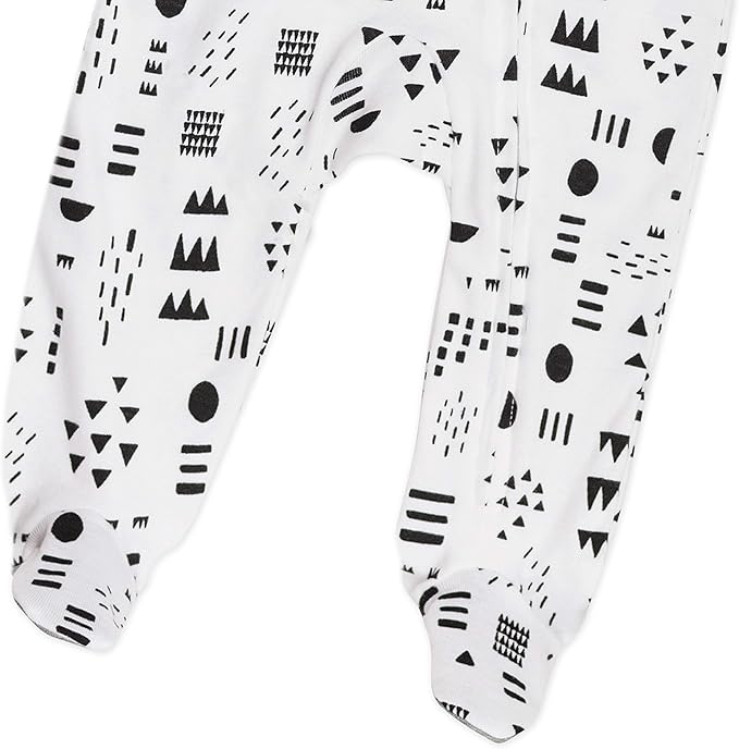 HonestBaby Sleep & Play Footed One-piece Pajama Sleeper 100% Organic Cotton, Baby Boys