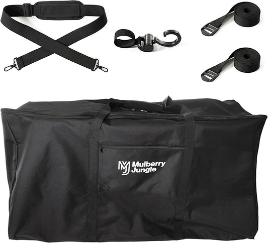 Stroller Bag – Baby Stroller Travel Bag for Single & Double Strollers - Black Stroller Storage Bag - Protects Strollers While Traveling - Complete with Stroller Hook