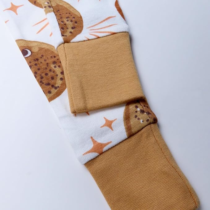 HonestBaby 2-Piece Pajamas Sleepwear Pjs 100% Organic Cotton for Baby, Toddler, Kids, Boy