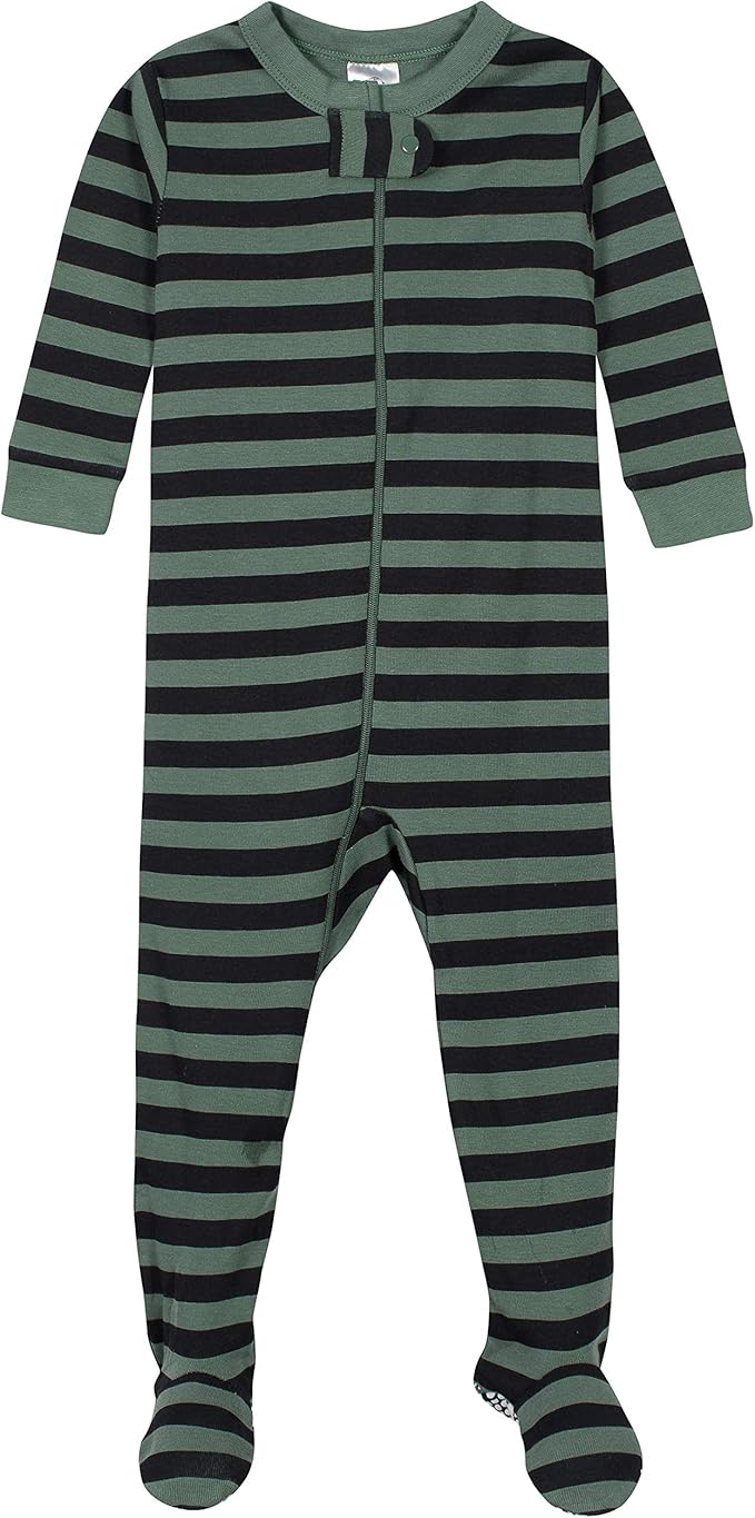 Gerber baby-boys 2-pack Snug Fit Footed Cotton Pajamas