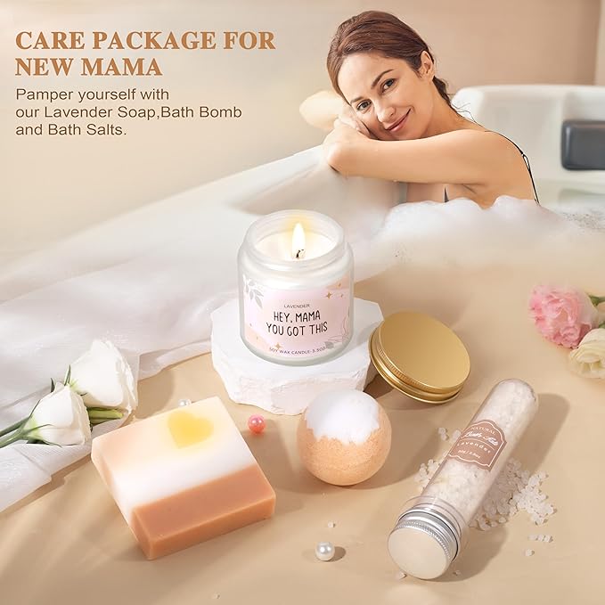 New Mom Gifts for Women, Pregnancy Gifts for New Parents Expecting Mom, New Mom Care Package After Baby, Gender Reveal Gifts, Baby Shower Gifts for Mom to Be, Pregnancy Basket for First Time Moms