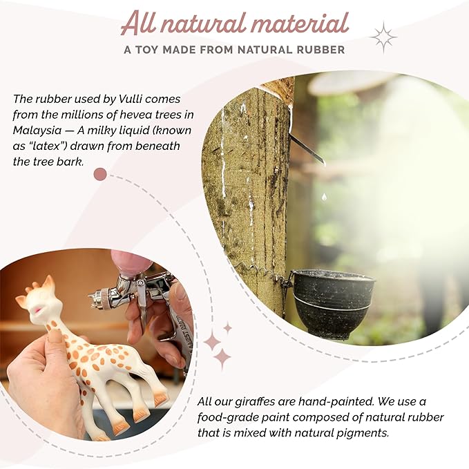 Sophie la girafe Classical Creation Birth Gift Set | Includes Sophie la girafe Plush Rattle, Gift Bag & Card | Handcrafted in France | Comfort & Soothe | Awaken All 5 Senses