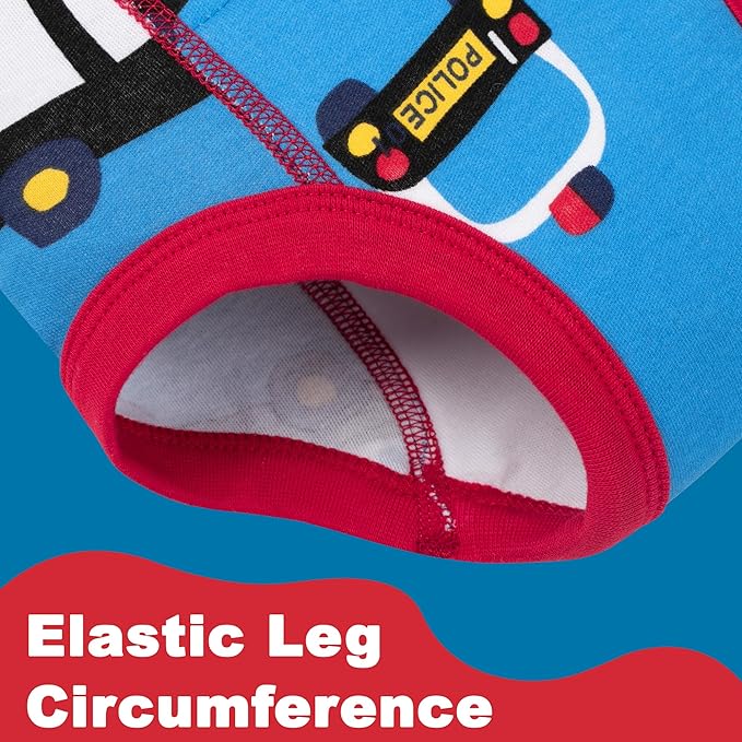 BIG ELEPHANT 10-Pack Baby Potty Training Underwear, Soft 100% Cotton Absorbent Training Pants for Boys & Girls, Ages 12M-10Y