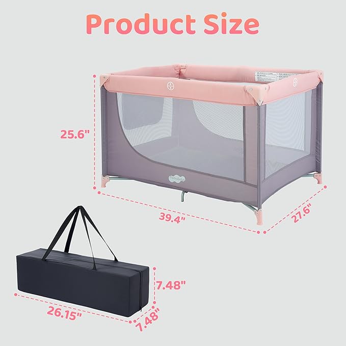 Pamo Babe Portable Crib Mattress Baby Playards
