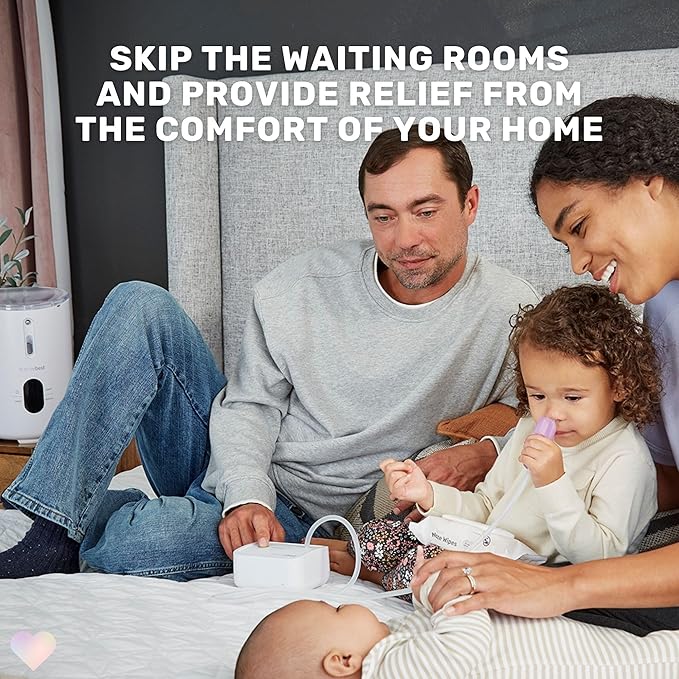 Dr. Noze Best Multi-Child Family Bundle | NozeBot Nasal Aspirator, 80 Filters, 2 Newborn Nosepieces & Travel Bag | Baby Registry Essential for Families