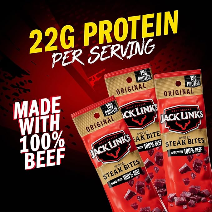 Frito Lay Jack Link's Steak Bites Variety Pack, (Pack of 8)