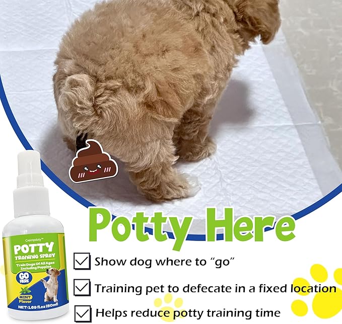 Dog Potty Training Spray Set, Indoor & Outdoor Potty Training for Dogs & Puppies, Stops Urination & Marking, Puppy Essentials, (1.69 fl.oz)
