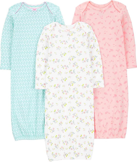 Simple Joys by Carter's baby-girls 3-pack Cotton Sleeper Gown