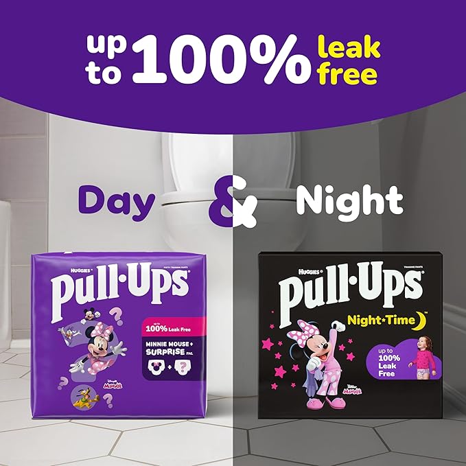 Pull-Ups Girls' Potty Training Pants, Size 5T-6T Training Underwear (46+ lbs), 14 Count