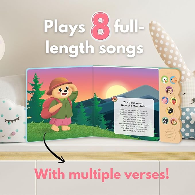 Animal Songs, Press and Play Song Book Nursery Rhymes, Button and Sound Module, Classic Nursery Rhymes and Animal Music