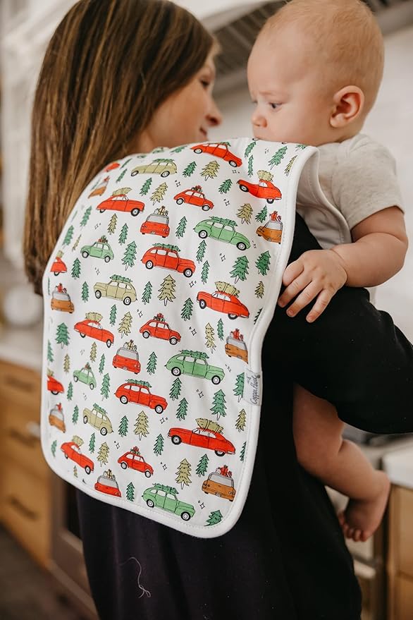 Copper Pearl Baby Burp Cloth Large 21''x10'' Size Premium Absorbent Triple Layer 3-Pack Gift Set Griswold