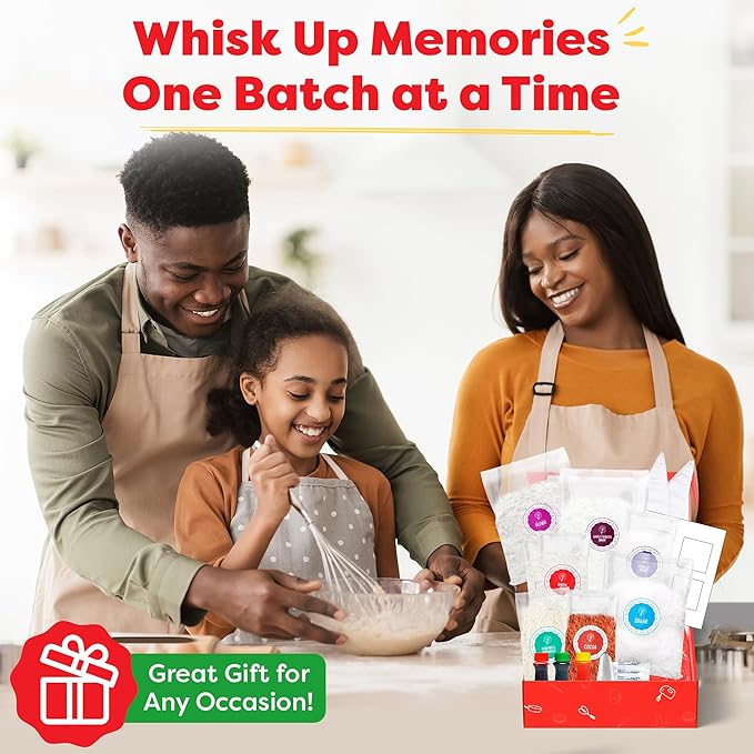 Baketivity Whoopie Pie Burgers Baking Kit for Kids - Kids Baking Set - Real Cooking Set for Girls & Boys Ages 5-12 - Kids Baking Kit with Premeasured Ingredients, STEM Kit for Kids with Instructions