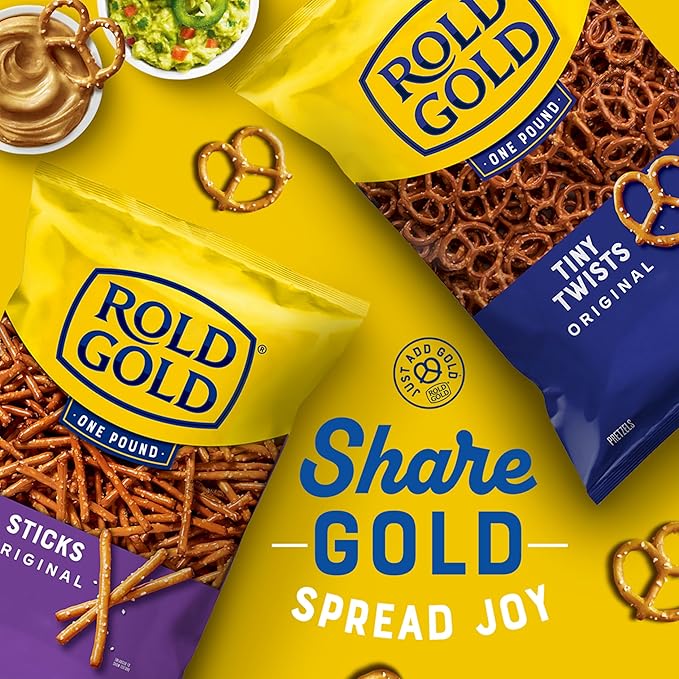 Rold Gold Pretzels, Sticks, 1 Ounce (Pack of 40)