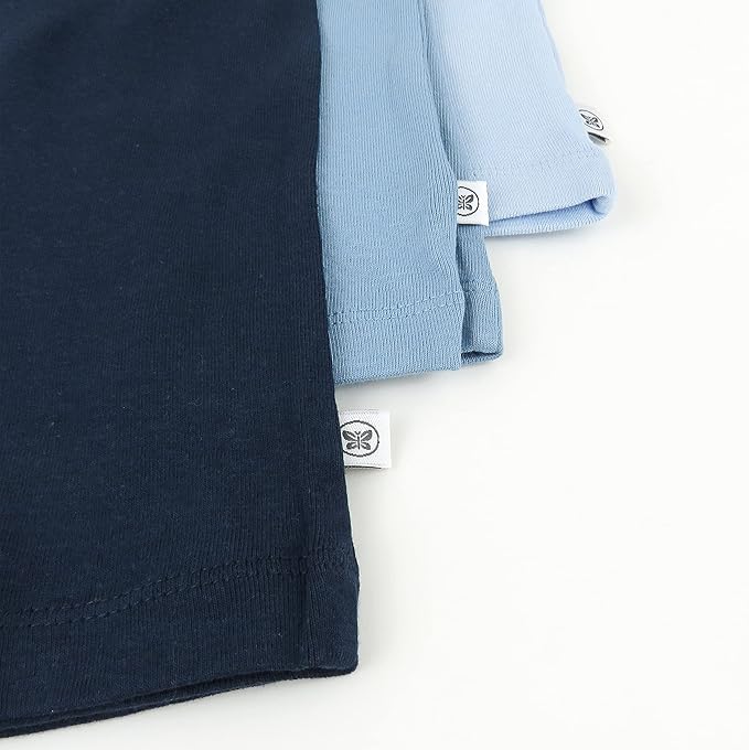 HonestBaby Unisex-Baby Multipack Harem Pants Roomy Fit Pull on Bottoms 100% Organic Cotton for Baby Boys, Girls