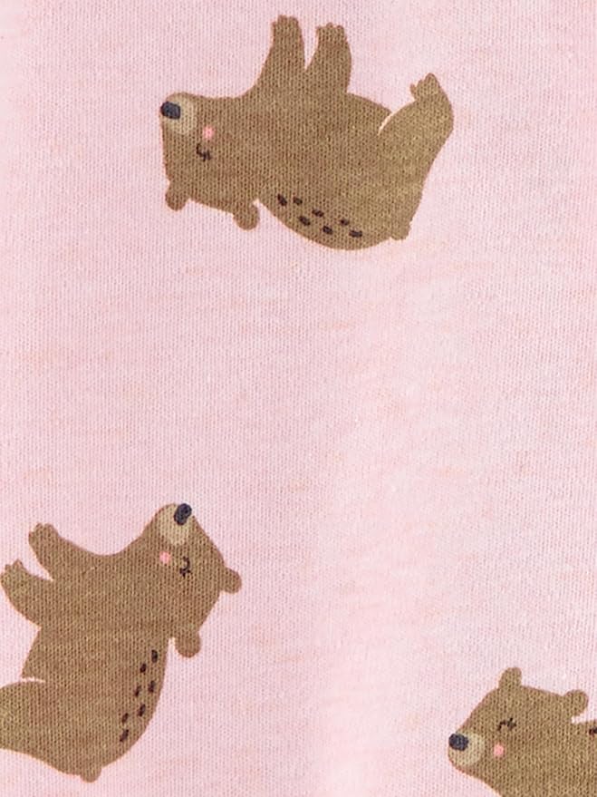 Simple Joys by Carter's Baby Girls' Cotton Footed Sleep and Play, Pack of 2