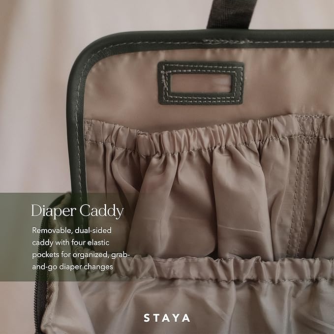 Staya- Cloud Diaper Bag (Sage, Medium)