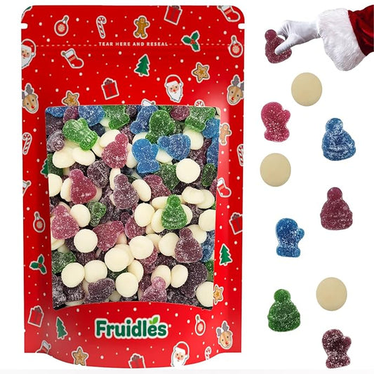 Fruidles Christmas Snow Day Gummi Candy, Delicious Gummies, Fun and Festive Holiday Snacking, Party Favor (1 Pound)