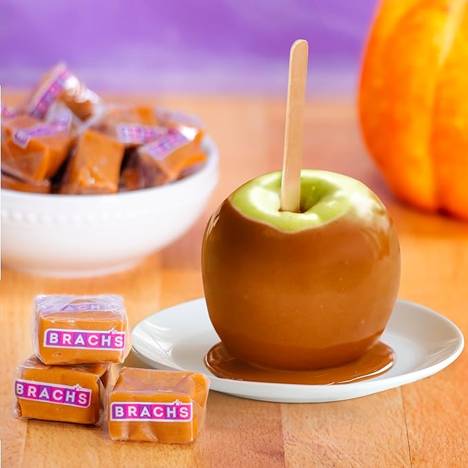 Brach’s Milk Maid Caramels, Individually Wrapped Candy, 10oz Bag