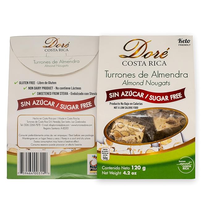 Dore Costa Rica - Sugar Free Almond Nougat