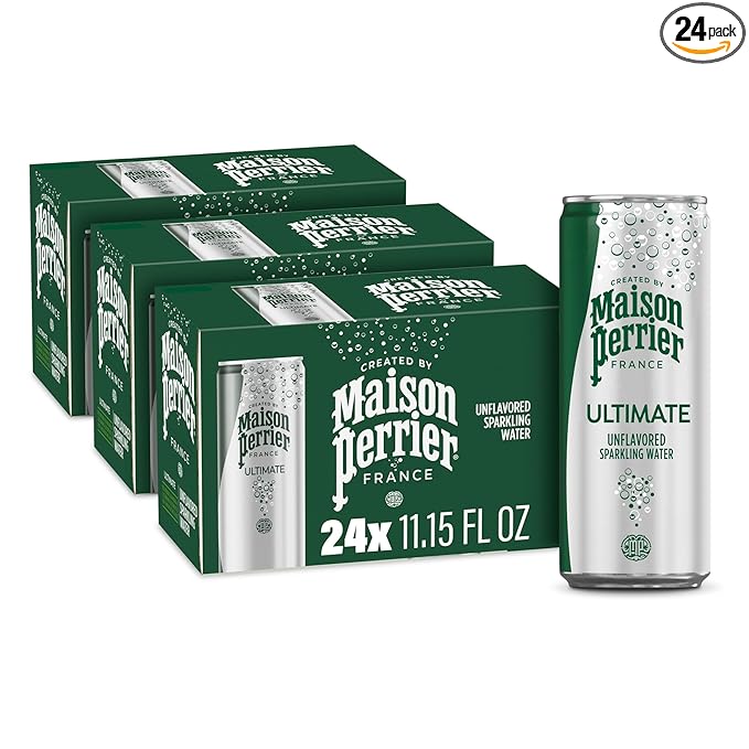 Maison Perrier Ultimate Sparkling Water, 11.15 Fl Oz Cans, 8 Count, 3 Pack