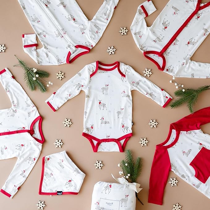 KYTE BABY Unisex Zipper Closure Footies, Rayon Made From Bamboo, 0-24 Months