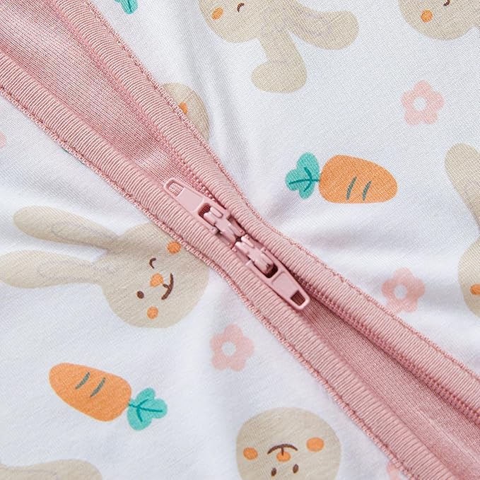 pureborn Baby Infant Boys Girls Sleeper Snug Fit Viscose from Bamboo Pajamas 0-24 Months