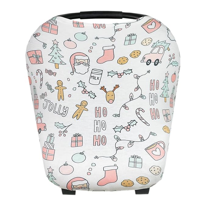 Copper Pearl Multi-Use Cover: Car Seat Covers, Nursing Cover, and Stroller Cover for Sun - Stretchy Fabric, All-Season Use, Stylish Designs, Easy Access for Moms - Cindy