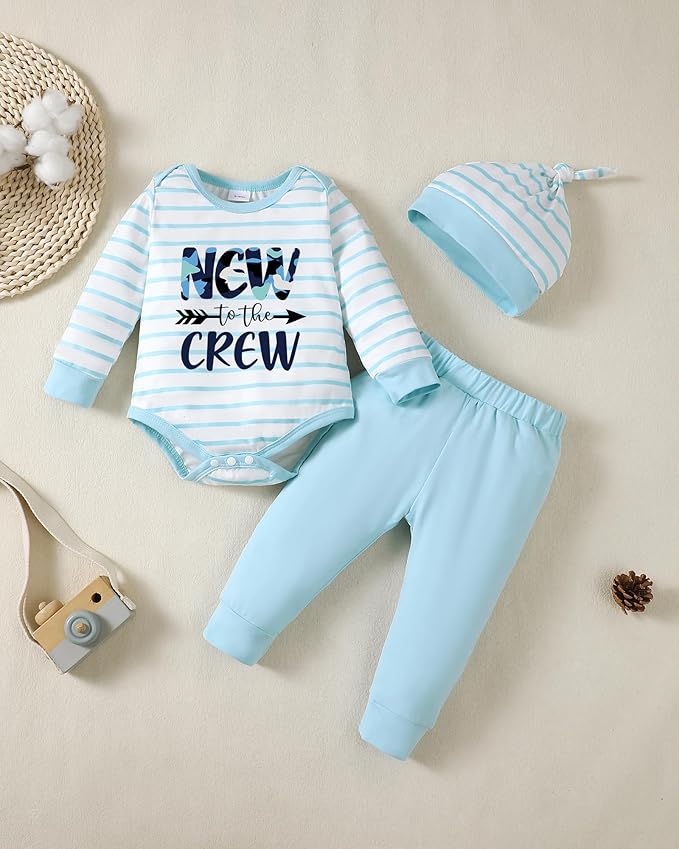 NZRVAWS Newborn Baby Boy Clothes Outfits Letter Prined Romper Pants Set Infant Baby Boy Clothing 0 3 6 9 12 18 Months