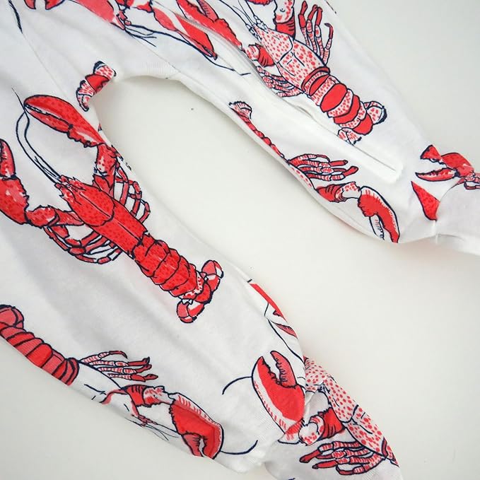 HonestBaby Baby Celebration Sleep & Play Footed One-Piece Pajama Sleeper 100% Organic Cotton