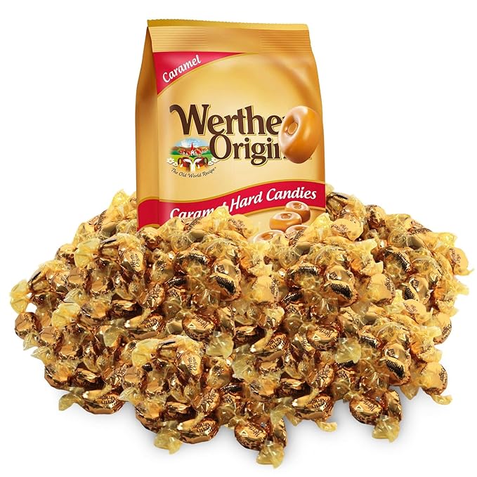Original Caramel Hard Candy, 2.4LB Bulk Pack of Carmels Candy, Ideal for Sharing, Snacking, Parties and Gifting, Perfect for Stocking Up on Your Favorite Timeless Sweet Treat