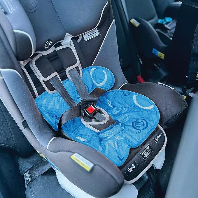 Blue Piddle Pad 2-Pack – Waterproof Car Seat & Stroller Protector for Potty Training Toddlers & Babies, Machine Washable, Anti-Slip Backing, Universal Fit