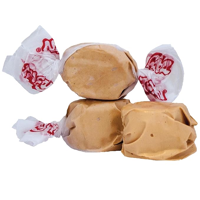Taffy Town Saltwater Taffy- Maple | Gourmet Taffy| Nougat-Style Candy| Soft & Delicious| Sumer Snack Treats| Party Good Candies| 2.5lbs