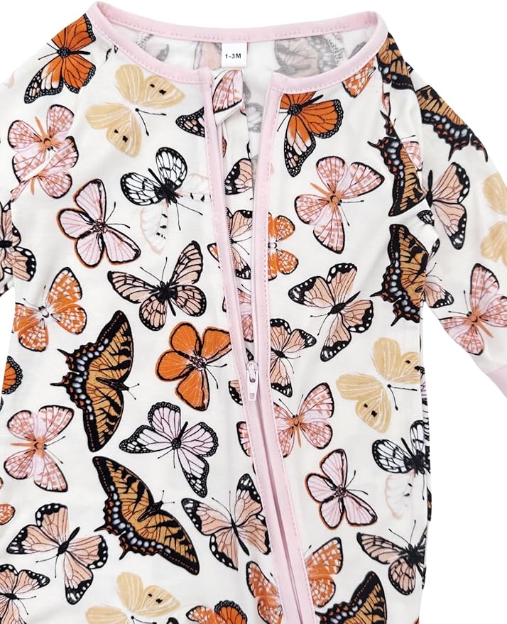 Bow Dream Bamboo Rayon Baby Pajamas Infant Sleepers Newborn Girl Boy Clothes Rompers Jumpsuit Outfit