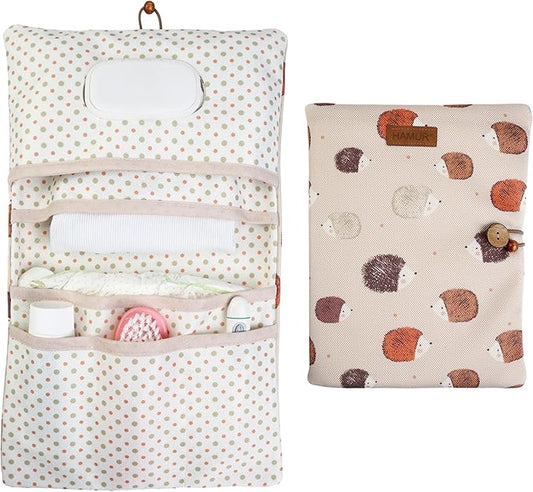 HAMUR Baby Diaper Bag Organizer – Travel-Friendly, Compact & Foldable | Stroller Pouch for Newborn Essentials – Must-Have for Boys & Girls (URchin)