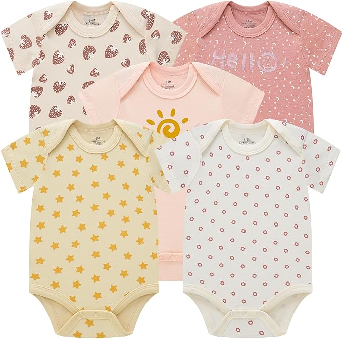 Baby Newborn Layette 10-Piece Sets Cotton Bodysuits Pants Sets for Baby Boys Girls Toddler Unisex Baby Gift Set